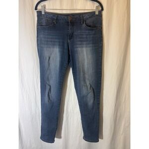 1822 Denim Womens Size 10 Mid Rise‎ Skinny Medium Wash Blue Denim Jeans W43